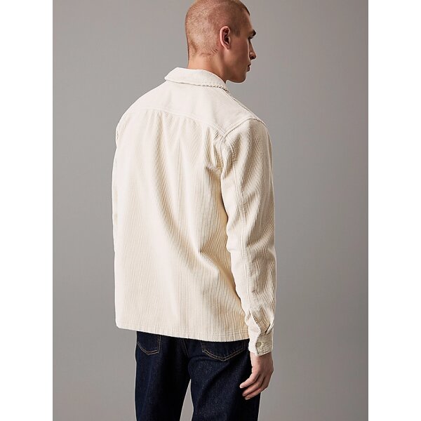 Ανδρικό Πουκάμισο CALVIN KLEIN CORDUROY OVERSHIRT  J30J326678 Μπέζ - Image 2