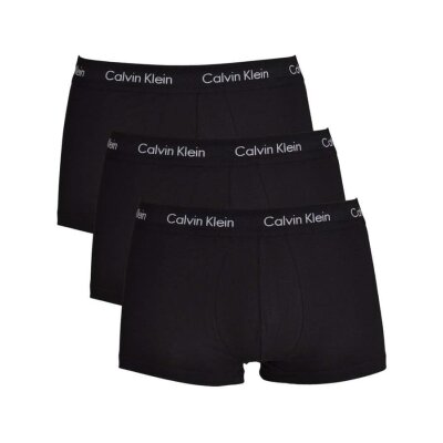 Ανδρικά Εσώρουχα CALVIN KLEIN LOW RISE TRUNK 3PK U2664G XWB Μαύρο