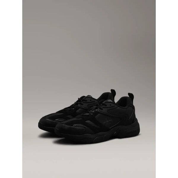 YM0YM011030GJ_FL-F2 Ανδρικό Παπούτσι CALVIN KLEIN RETRO TENNIS YM0YM01103 Μαύρο - Image 3