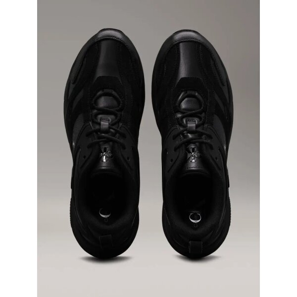 YM0YM011030GJ_FL-F3 Ανδρικό Παπούτσι CALVIN KLEIN RETRO TENNIS YM0YM01103 Μαύρο - Image 2