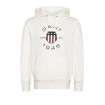 Ανδρική Φούτερ GANT PRINT SWEAT HOODIE 2015087 λευκό