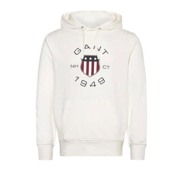 Ανδρική Φούτερ GANT PRINT SWEAT HOODIE 2015087 λευκό - Image 1