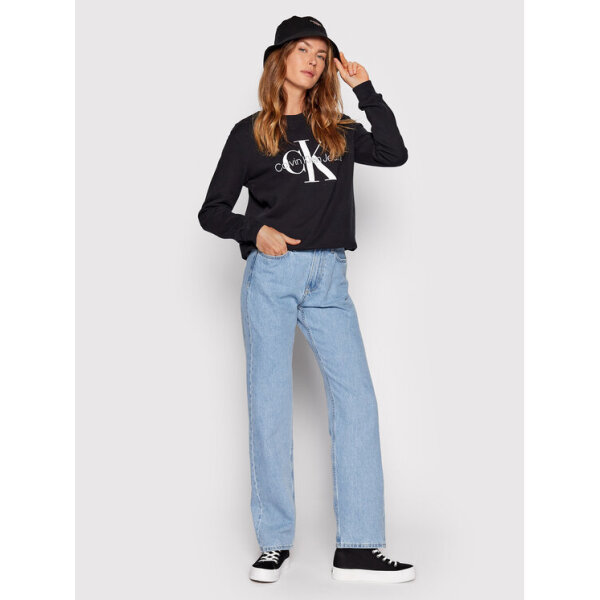 Γυναικεία Φούτερ Calvin Klein  Crewneck Core Monogram Sweatshirt Black J20J219140-BEH - Image 2