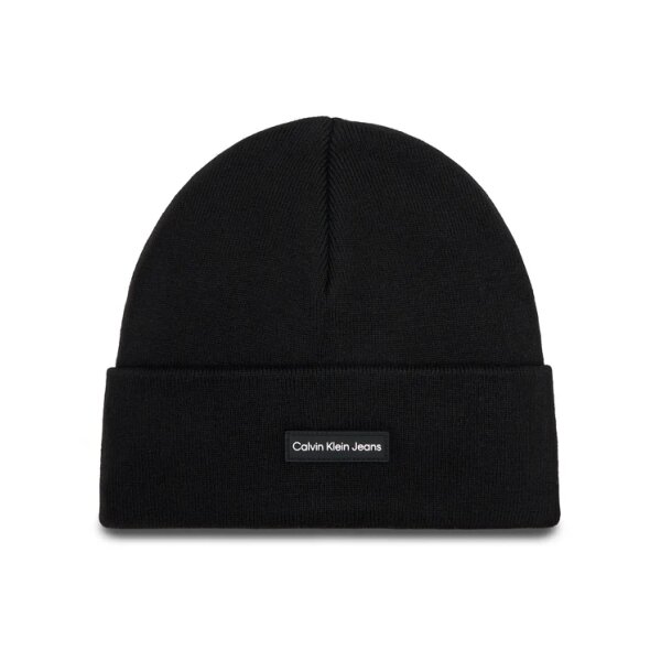 calvin-klein-jeans-skouphos-inst-patch-beanie-k50k512142-mauro-8720639019175 Ανδρικός Σκούφος CALVIN KLEIN INST PATCH K50K512142 Μαύρο - Image 1