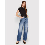 Γυναικεία Μπλούζα CALVIN KLEIN SLIM CROPPED RIBBED T-SHIRT BLACK J20J218337-BEH - Image 2