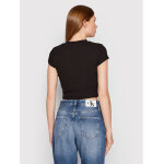 Γυναικεία Μπλούζα CALVIN KLEIN SLIM CROPPED RIBBED T-SHIRT BLACK J20J218337-BEH - Image 3
