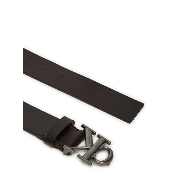 Ανδρική Ζώνη CALNIN KLEIN ROUND MONO PLAQUE LTHR BELT 35 K50K512068 Καφέ - Image 3