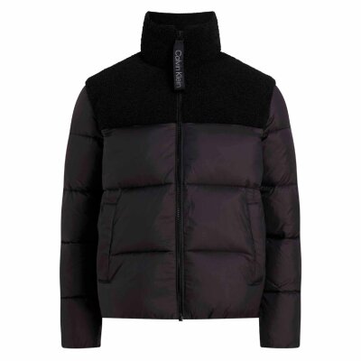 Ανδρικό Μπουφάν CALVIN KLEIN SHERPA PUFFER JACKET J30J326091 Μαύρο