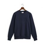 Ανδρική Φούτερ GANT EMBOSSED C-NECK SWEAT 2015085 Μπλε