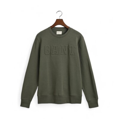 Ανδρική Φούτερ GANT EMBOSSED C-NECK SWEAT 2015085 Πράσινο