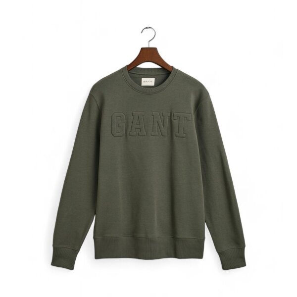 Ανδρική Φούτερ GANT EMBOSSED C-NECK SWEAT 2015085 Πράσινο - Image 1