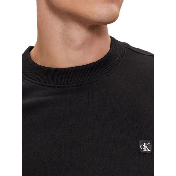 Ανδρική Φούτερ CALVIN KLEIN J30J325270 CK EMBRO BADGE CREW Μαύρο - Image 3