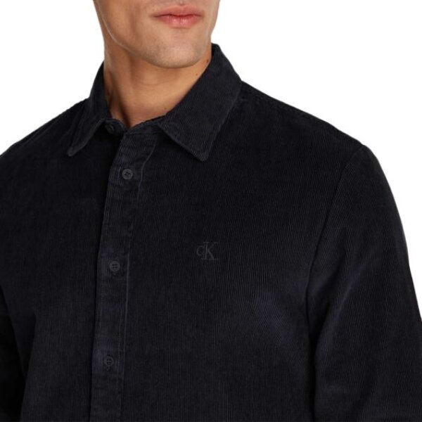 Ανδρικό Πουκάμισο Κοτλέ CALVIN KLEIN CORDUROY REGULAR FIT J30J326188 Μαύρο - Image 3