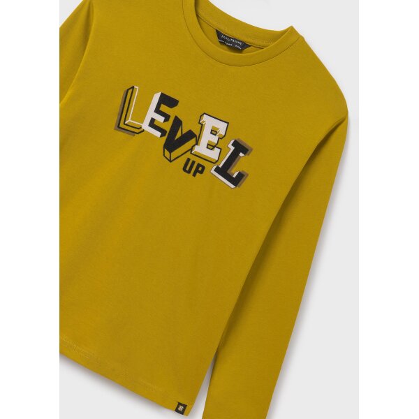 mplouza-keimeno-anaglupho-agori-entono-kitrino-XL-5 ΠΑΙΔΙΚΗ ΜΠΛΟΥΖΑ ΚΙΤΡΙΝΟ LEVEL UP ΑΓΟΡΙ MAYORAL 14-07079-093 - Image 2