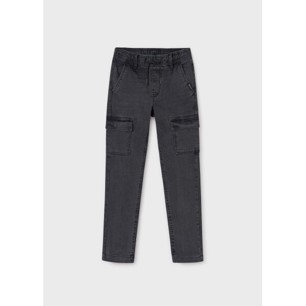 panteloni-makru-tzin-agori-gkri-skouro-XL-4 ΠΑΙΔΙΚΟ ΠΑΝΤΕΛΟΝΙ  JOGGER CARGO ΓΚΡΙ ΑΓΟΡΙ MAYORAL 14-07534-059 - Image 1