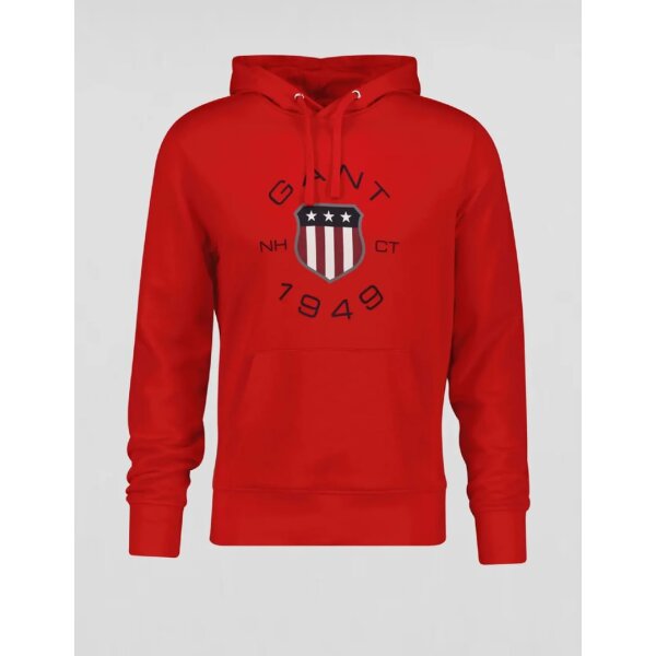 Ανδρική Φούτερ GANT PRINT SWEAT HOODIE 2015087 κόκκινο - Image 1