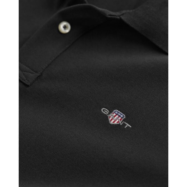 Ανδρικό POLO GANT SHIELD LS PIQUE 2230 Μαύρο - Image 2