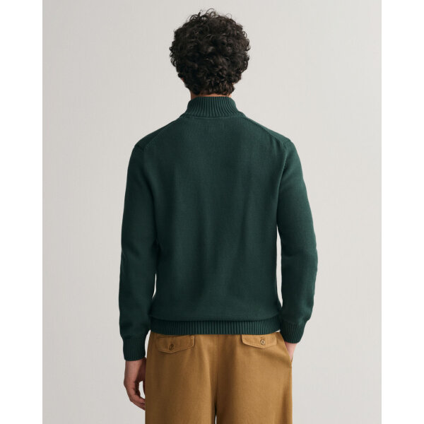 Ανδρικό Πλεκτό Λούπετο CASUAL COTTON HALF ZIP 8030170 Πράσινο - Image 3