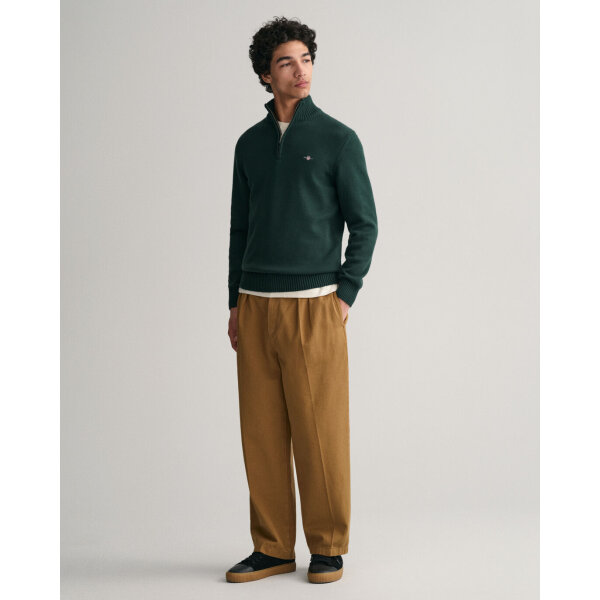 Ανδρικό Πλεκτό Λούπετο CASUAL COTTON HALF ZIP 8030170 Πράσινο - Image 5