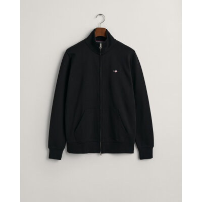 Ανδρική Φούτερ Ζακέτα GANT REG SHIELD FULL ZIP 2008006 Μαύρο