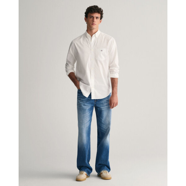 Ανδρικό Πουκάμισο GANT POPLIN SHIRT 3000100 Λευκό - Image 4