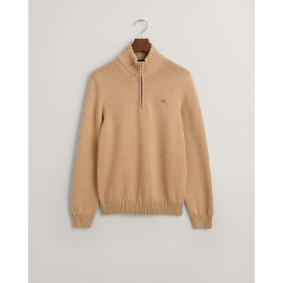 Ανδρικό Πλεκτό Λούπετο CASUAL COTTON HALF ZIP 8030170 Μπεζ