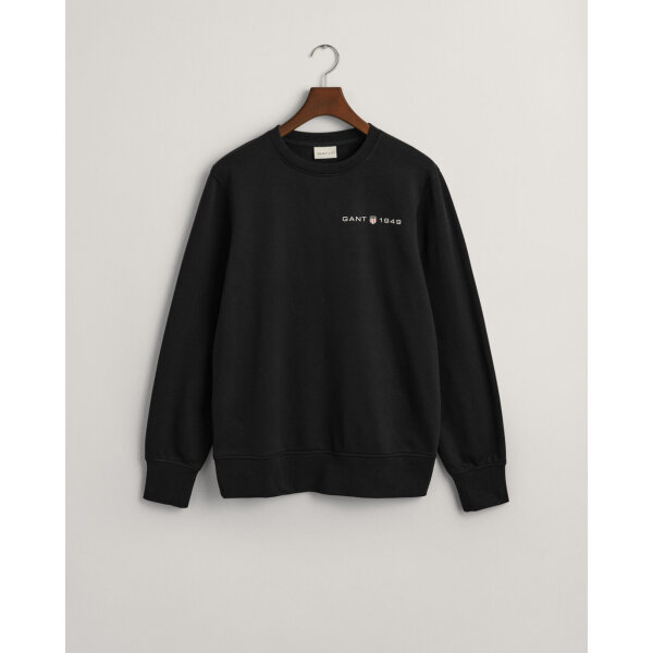 time__1701857749__202401-2003243-005-flat-fv-1 Ανδρική Φούτερ GANT PRINTED GRAPHIC 2003243 Μαύρο - Image 1