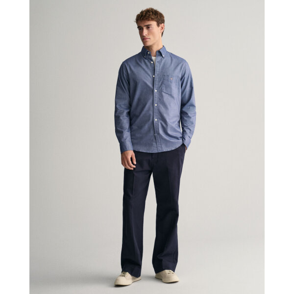 time__1701858646__202401-3000200-423-look-fv-1 Ανδρικό Πουκάμισο GANT REG OXFORD SHIRT 3000200 Μπλε - Image 5