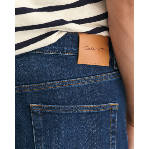 Ανδρικό Παντελόνι Τζιν GANT SLIM JEANS 1000260 Μπλε Ανοιχτό - Image 4