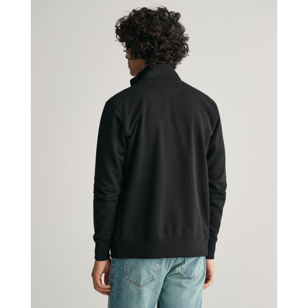 Ανδρική Φούτερ Ζακέτα GANT REG SHIELD FULL ZIP 2008006 Μαύρο - Image 3