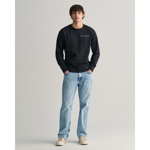 time__1706191508__202401-2003243-005-look-fv-1 Ανδρική Φούτερ GANT PRINTED GRAPHIC 2003243 Μαύρο - Image 3