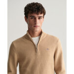 Ανδρικό Πλεκτό Λούπετο CASUAL COTTON HALF ZIP 8030170 Μπεζ - Image 5