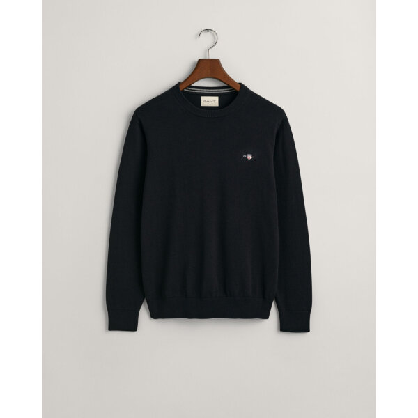 Ανδρικό Πλεκτό GANT CLASSIC COTTON C-NECK 8030561 Μαύρο - Image 1
