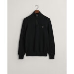 Ανδρικό Πλεκτό Λούπετο CASUAL COTTON HALF ZIP 8030170 Μαύρο