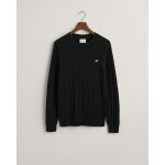 Ανδρικό Πλεκτό GANT COTTON CABLE C-NECK 8050601 Μαύρο