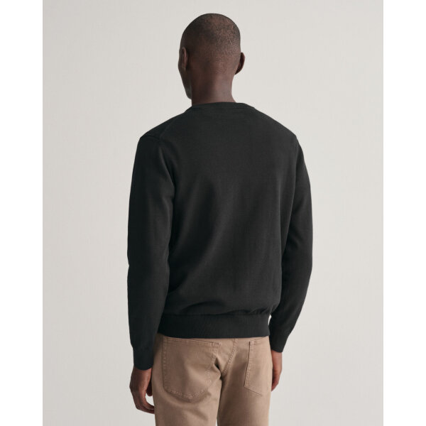 Ανδρικό Πλεκτό GANT CLASSIC COTTON C-NECK 8030561 Μαύρο - Image 3