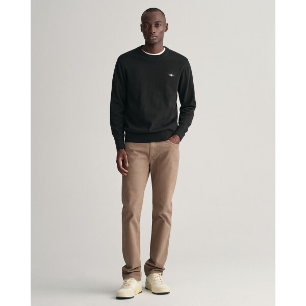 Ανδρικό Πλεκτό GANT CLASSIC COTTON C-NECK 8030561 Μαύρο - Image 5