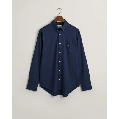Ανδρικό Πουκάμισο GANT POPLIN SHIRT 3000100 Μπλε