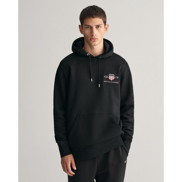 time__1713224710__202402-2047084-005-model-fv-1 Ανδρική Φούτερ GANT MEDIUM ARCHIVE SHIELD 2047084 Μαύρο - Image 2