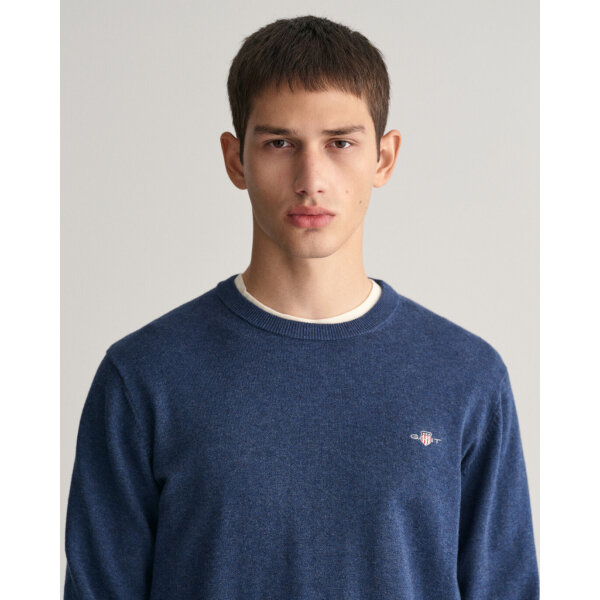 Ανδρικό Πλεκτό GANT CLASSIC COTTON C-NECK 8030561 Μπλε - Image 4