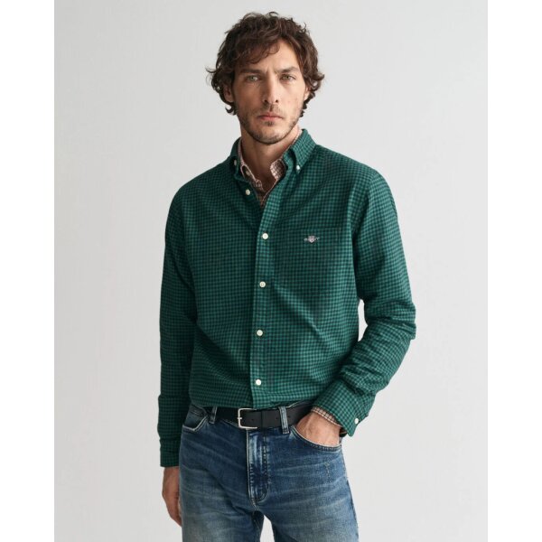 Ανδρικό Πουκάμισο GANT REG MICROCHECK FLANNEL 3240213 Πράσινο - Image 1
