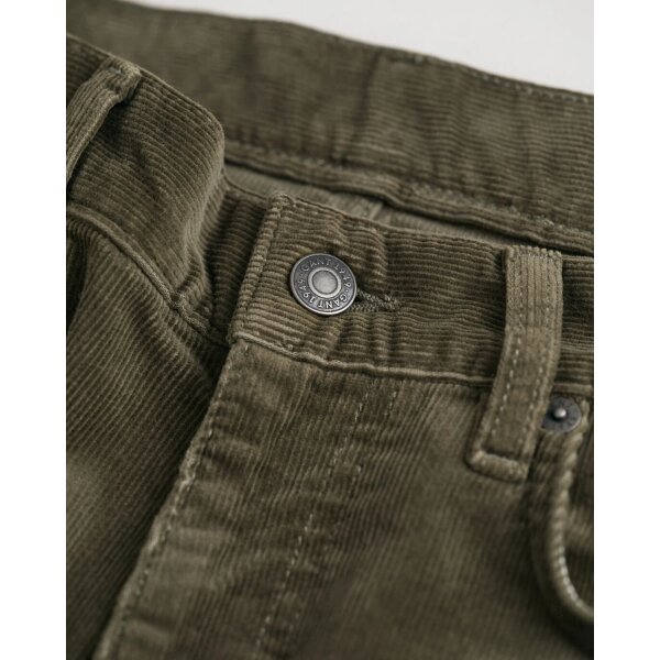 time__1723123555__202403-1000272-301-detail-fv-1 Ανδρικό Παντελόνι GANT SLIM CORD JEANS 1000272 Χακί - Image 2