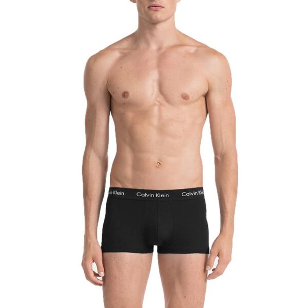 Ανδρικά Εσώρουχα CALVIN KLEIN LOW RISE TRUNK 3PK U2664G XWB Μαύρο - Image 2