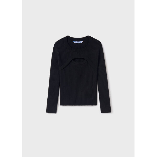 ΠΑΙΔΙΚΟ ΠΟΥΛΟΒΕΡ ΜΑΥΡΟ CUT OUT  ΚΟΡΙΤΣΙ MAYORAL 14-07308-025 - Image 1