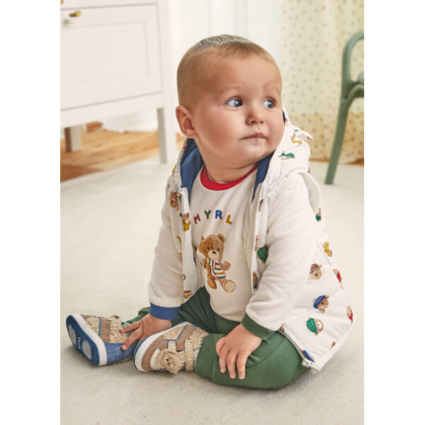 Φόρμα με γιλέκο σταμπωτό Νεογέννητο Mayoral 14-02736-092 - Image 1