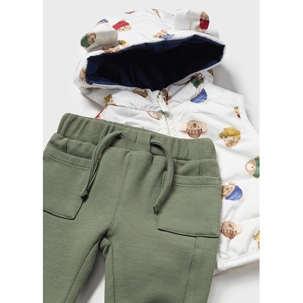 Φόρμα με γιλέκο σταμπωτό Νεογέννητο Mayoral 14-02736-092 - Image 5