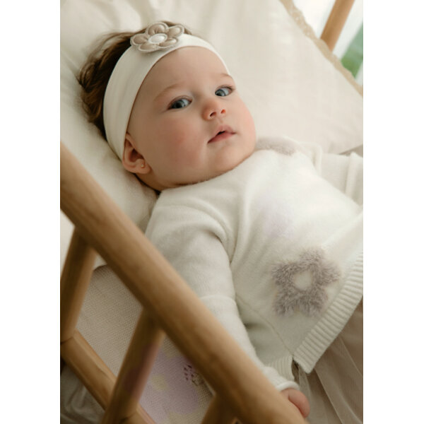 Φόρεμα συνδυασμένο τούλι Νεογέννητο 14-02811-041 Mayoral - Image 2