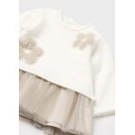 Φόρεμα συνδυασμένο τούλι Νεογέννητο 14-02811-041 Mayoral - Image 5