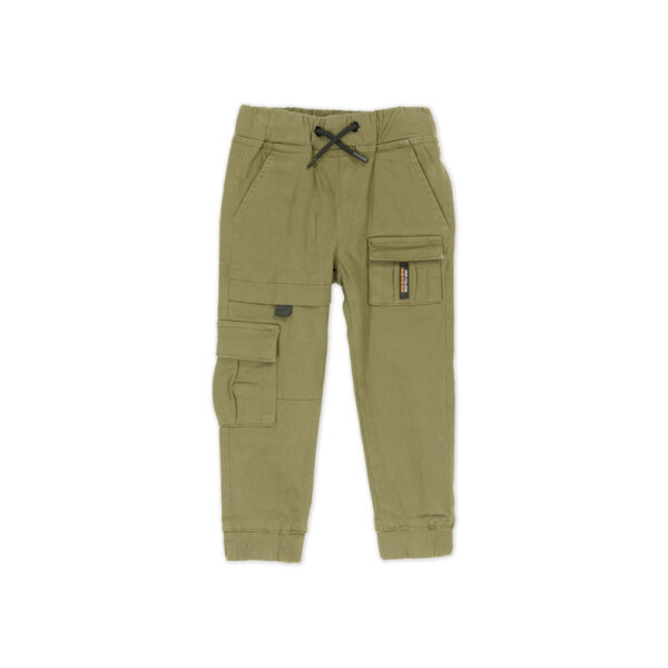 200 Παιδικό Παντελόνι cargo με λάστιχο Χακί 45-200 - Image 1