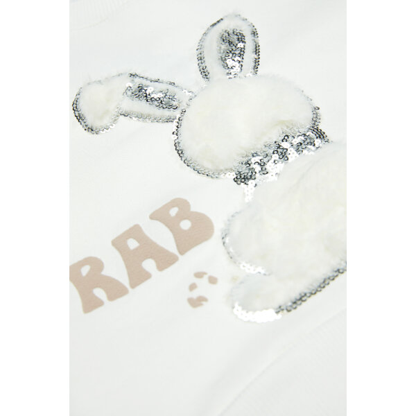 242-2042 OFF WHITE C Σετ Φόρμα Sprint  Εκρού Κορίτσι 242-2042-133 - Image 3